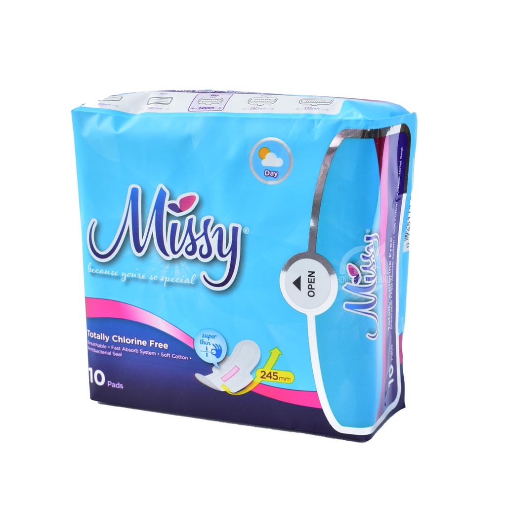 Missy Day ( Super Thin , Wings 245 Mm 10 Pads )