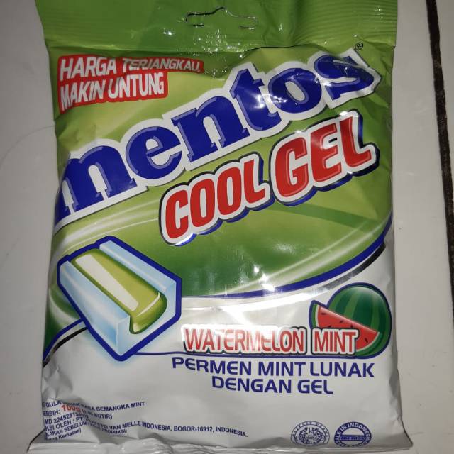 Permen MENTOS COOL GEL ( rasa watermelon mint )
