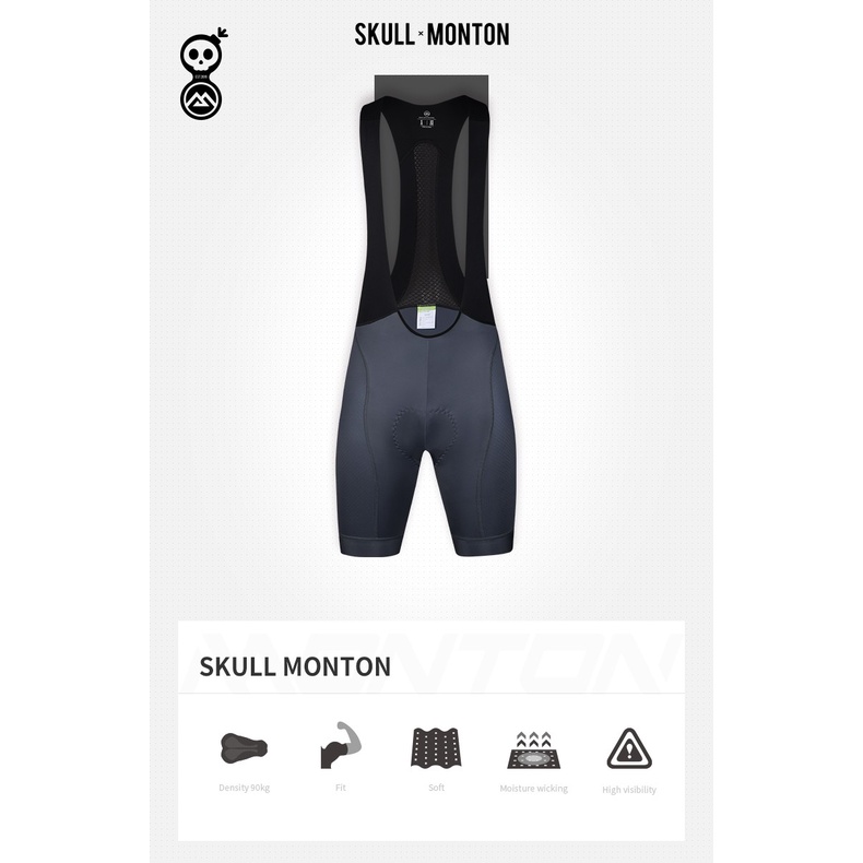 Celana BIB MENS Monton Urban Skull Monton Gray / BIB