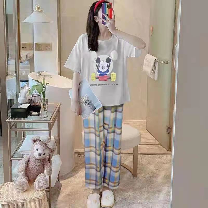 Piyama CP wanita baju tidur import jumbo/bigsize-CP MICKY BOCIL