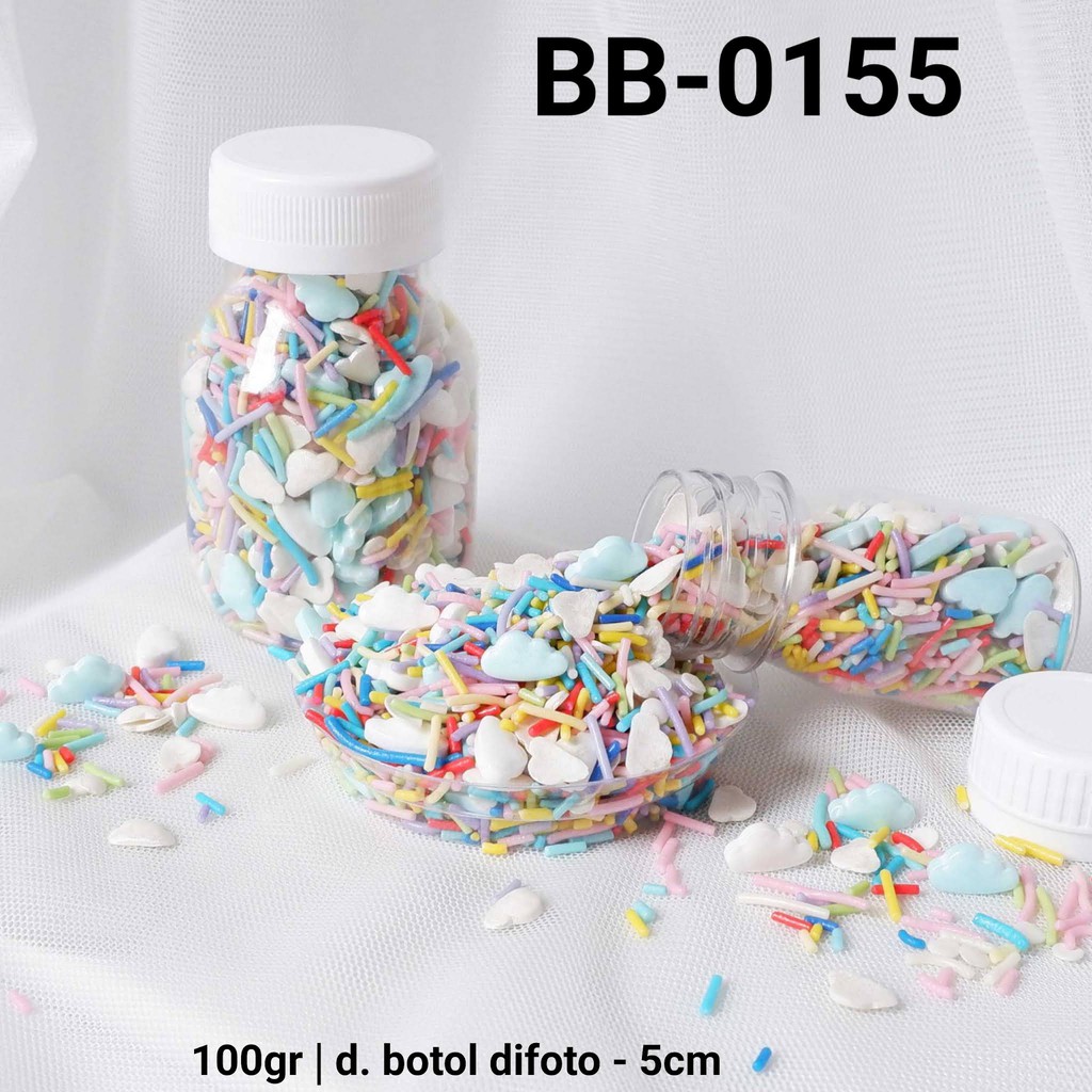 

BB-0155 Sprinkles sprinkle sprinkel 100gr 100 gram awan meses rainbow yamama baking grosir murah sprinkles cake dekorasi mutiara trimit decoration story sprinklestory sprinklesstory sprinkle story yamama baking