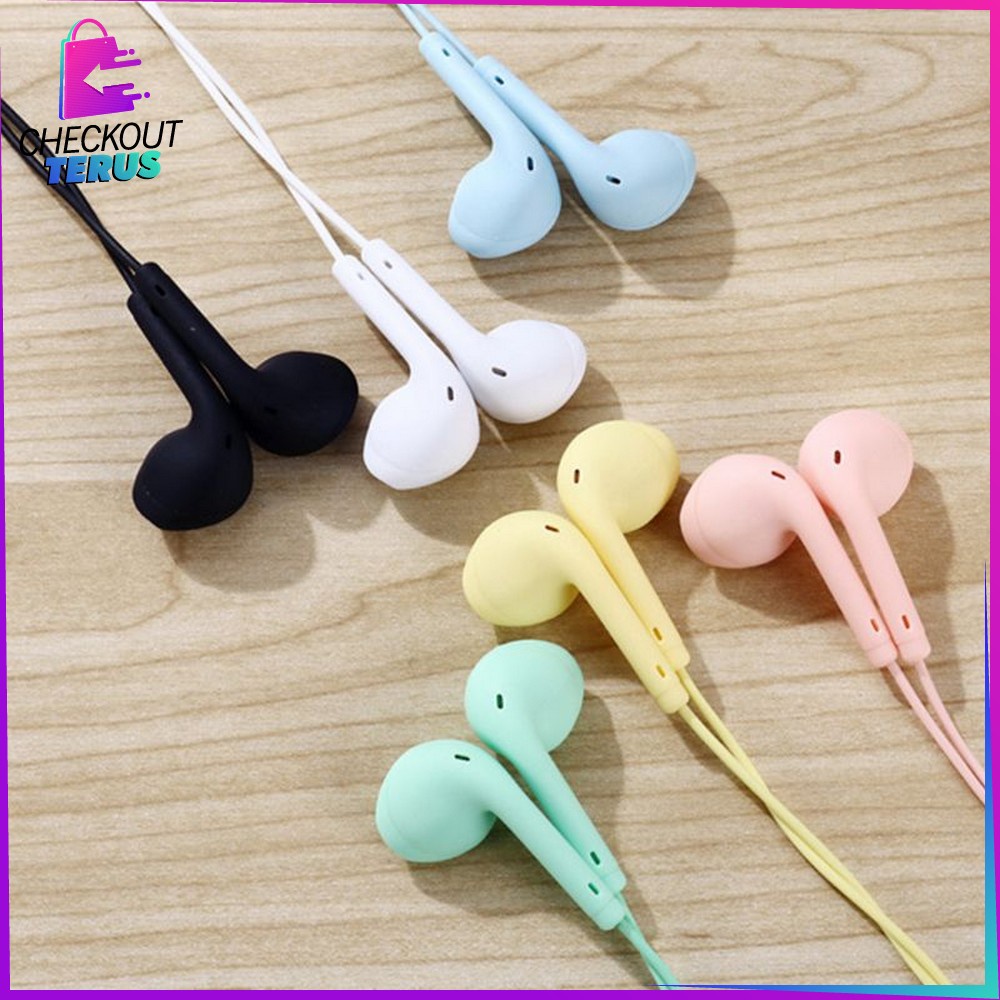 CT C394 Headset Macaron Matte Color U19 Hifi Earphone Macaron Extra Bass Hansfree Streo U19 Warna Warni Headset Lucu