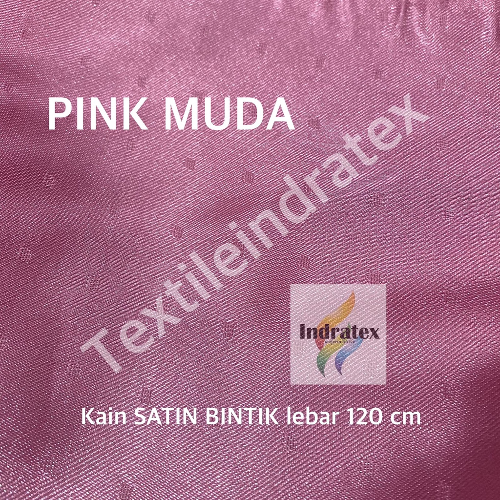 ( per setengah meter ) KAIN SATIN SATEN BINTIK LEBAR 120 CM BAHAN HORDENG GORDEN SCHRUNCIE HAMPERS PARSEL CRAFT KERAJINAN TANGAN