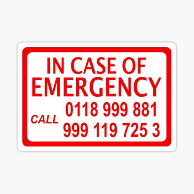 

Stiker custom stiker emergency call stiker perhatian stiker segel stiker custom murah berkualitas