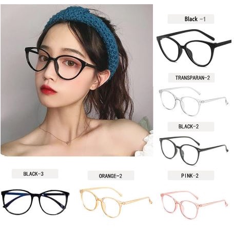 Kacamata Anti Radiasi Cat Eye Korea Model Terbaru