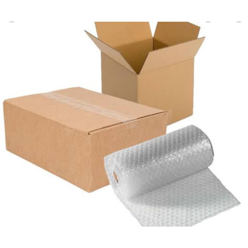 

Tambahan packing kardus dan bubble wrap
