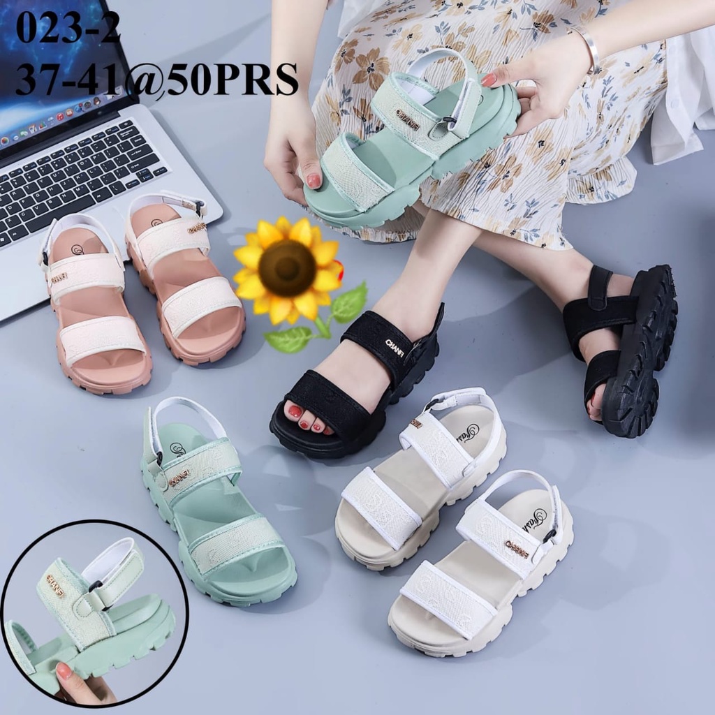 Sandal Karet Jelly Wedges Wanita import Model Terbaru Original Kekinian by AGUNG STYLE Balance 023-2