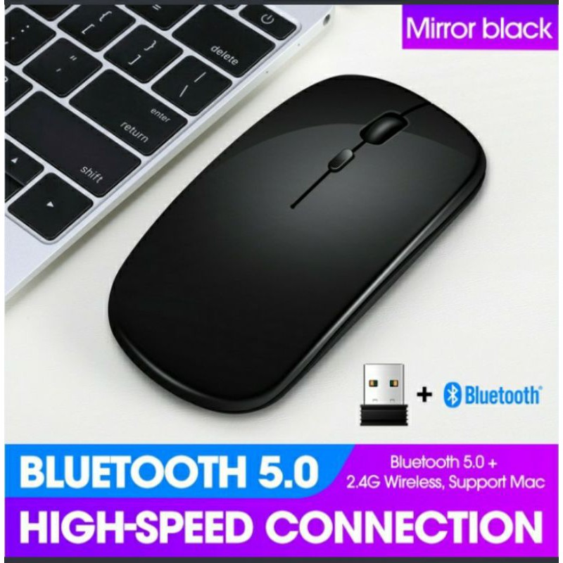 SKU-1238 MOUSE WIRELESS APPLE DUAL MODE RECHARGEABLE SILENT KLIK