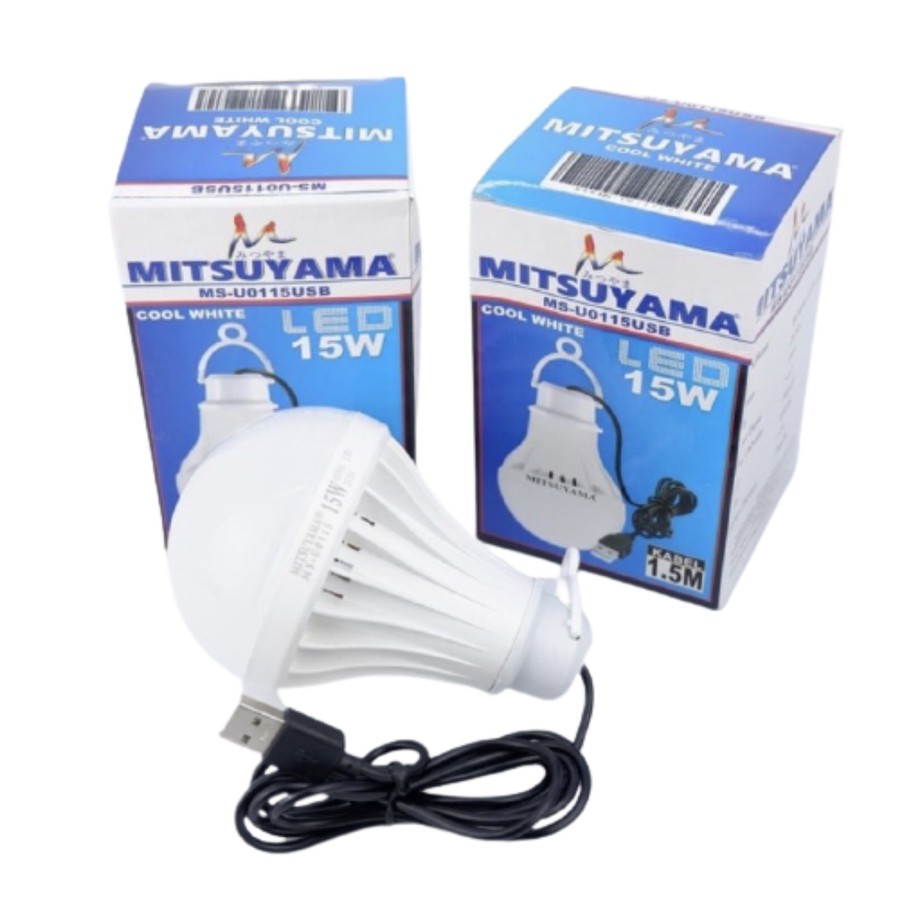 LAMPU KABEL USB 15 WATT MITSUYAMA LAMP EMERGENCY CABLE BOHLAM USB