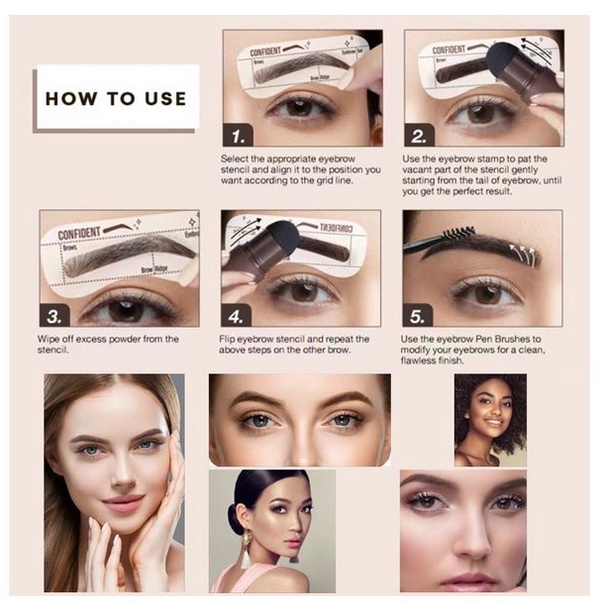 Magic Eyebrow Alis Stamp Powder Waterproof Original