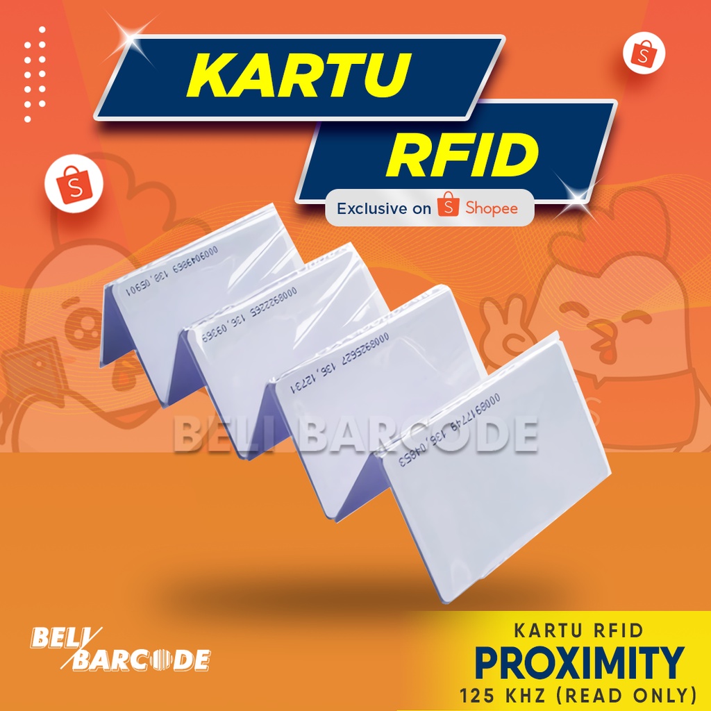 PROXIMITY BLANK CARD RFID - KARTU ID CARD POLOS PUTIH PROXIMITY