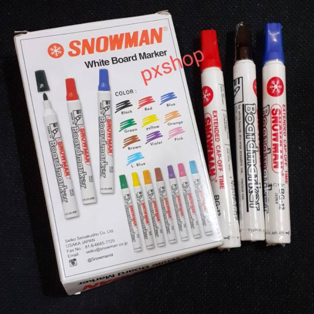 

SNOWMAN WHITEBOARD MARKER / SPIDOL PAPAN TULIS