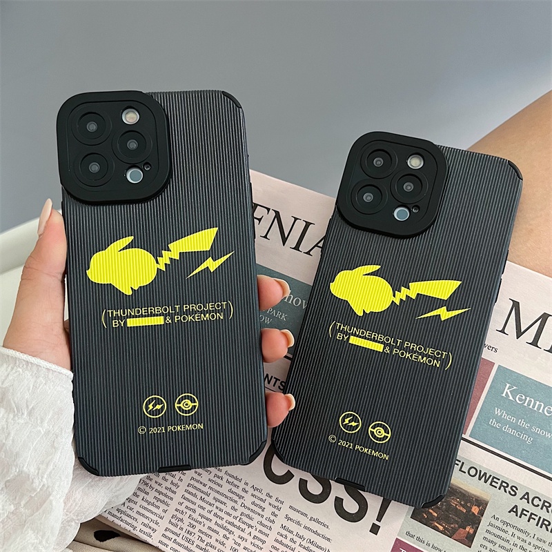 Soft case Silikon Motif Pikachu Untuk iphone 11 pro max 12 13 pro max X Xs max XR 7plus 8plus 7 8 Se 2020