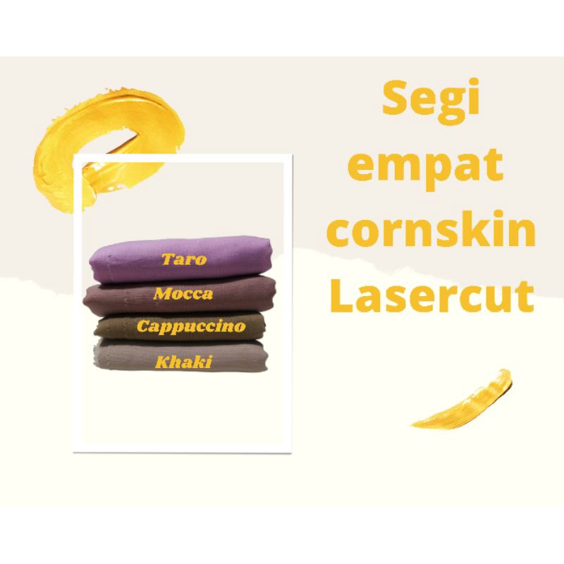 JILBAB CORNSKIN SEGIEMPAT LASERCUT