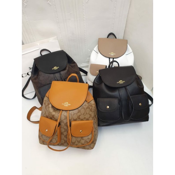Jual Coach ransel tas serut backpack cewek wanita EN | Shopee Indonesia