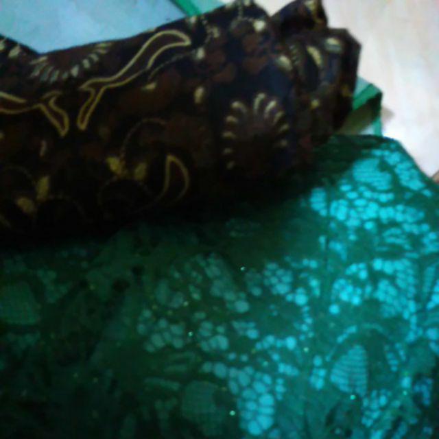 Naysila Sett | Mat Brokat | Ld 120 Skirt Batik Jumbo | Pinggang Karet Ka - Ki