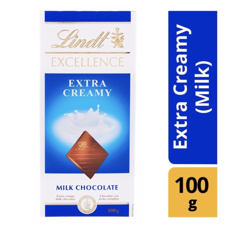 

Lindt extra creamy milk chocolate 100 gr