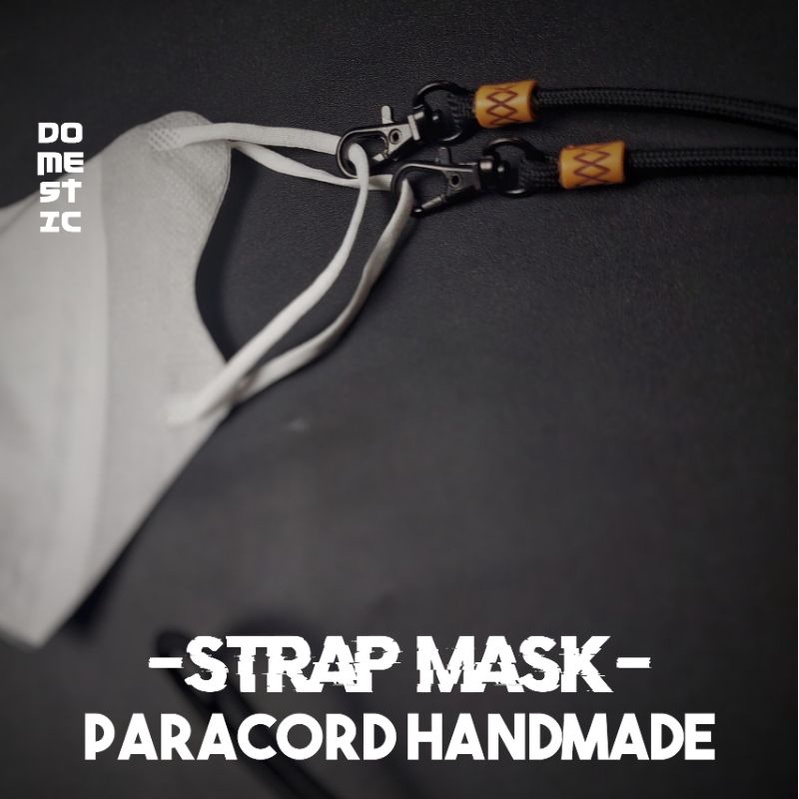 Starp mask konektor masker etnic paracord tali masker gantungan kalung