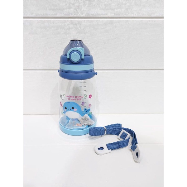 BOTOL MINUMKARAKTERBINATANG LAUT KD2667 550 ML PLUS TALI PANJANG