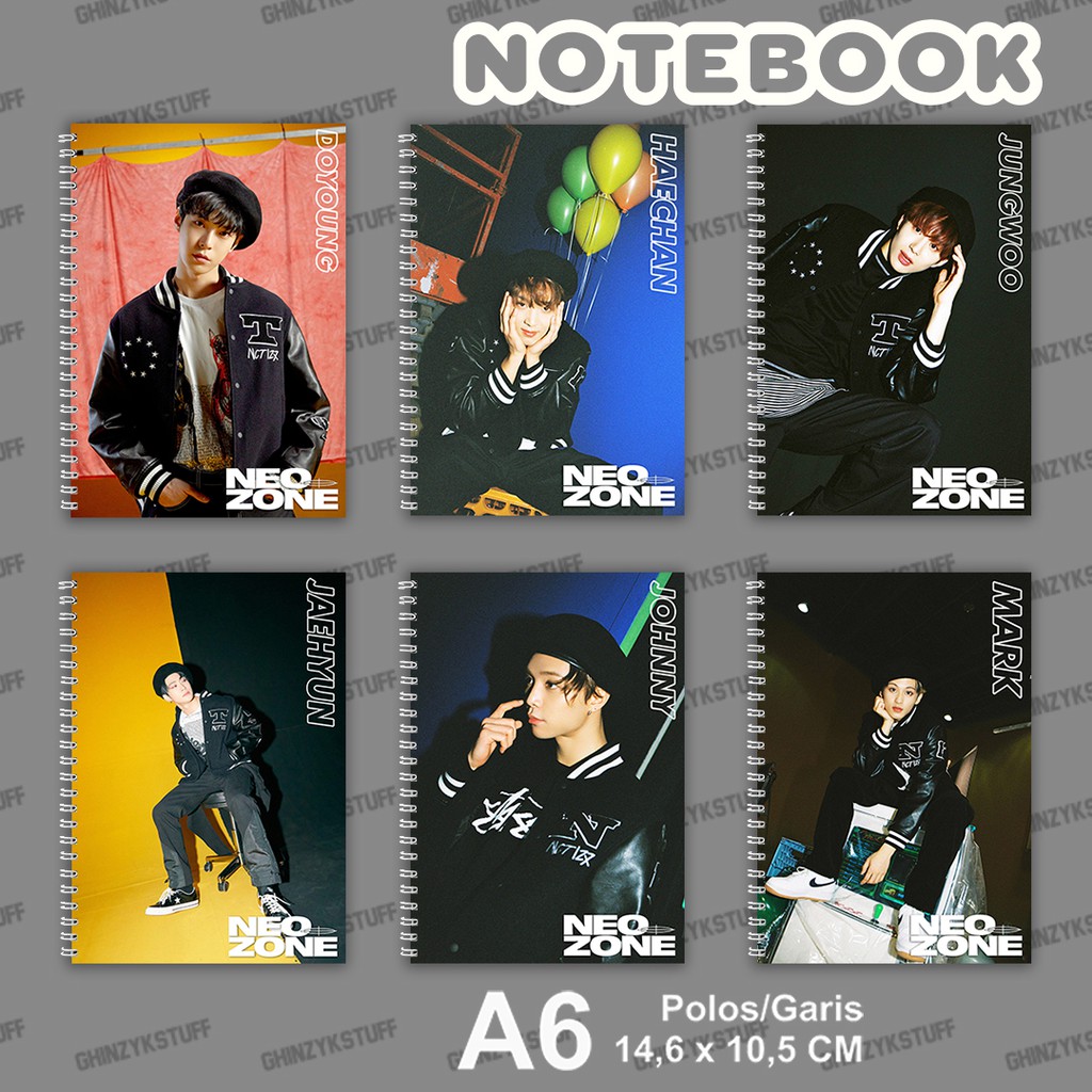 

Notebook A6 (14.5x10.5cm) NCT KPOP Boyband Group Neozone Boom Special