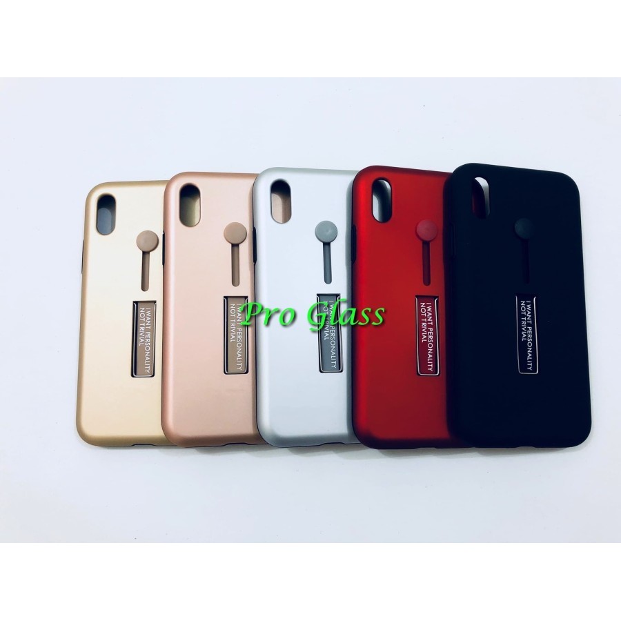 C204 Iphone XR / XS MAX Personality iring Case Stand Holder SiliconHardcase