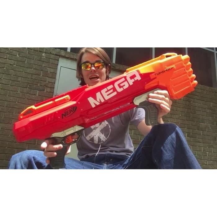 Nerf Mega TwinShock Pestol Gun Mainan Anak
