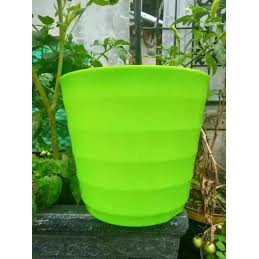 POT MADO 22 HIJAU-POT GENTONG MADO 22 HIJAU-GROSIR POT BUNGA PLASTIK