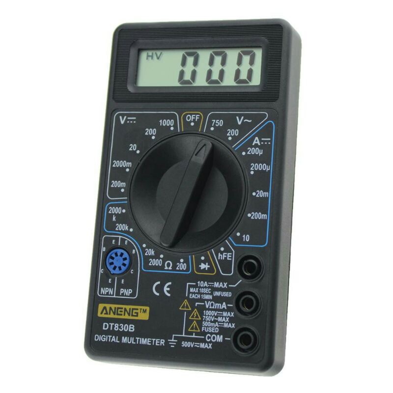 Digital Multimeter AC/ DC Voltage Tester Aneng DT-830Black