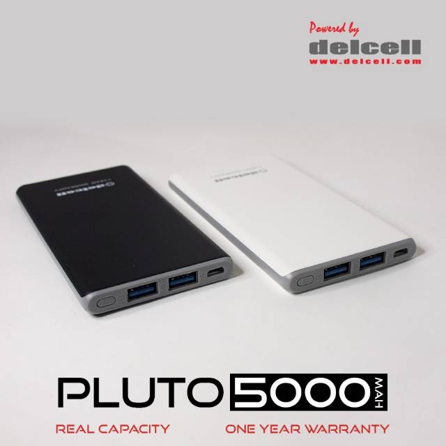 Powerbank delcell PLUTO 5000 mah REAL CAPACITY