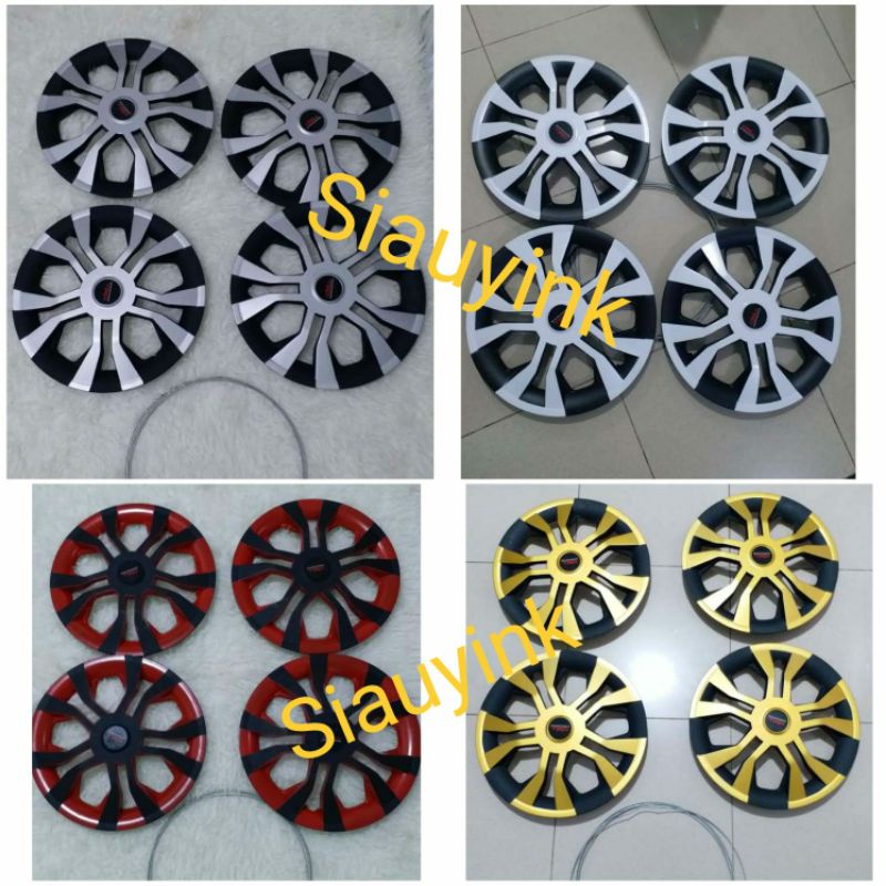 Dop velg cover tutup whelldop  ring 13 & 14  Model TRD mobil universal Agya Ayla Kijang Carry Avanza