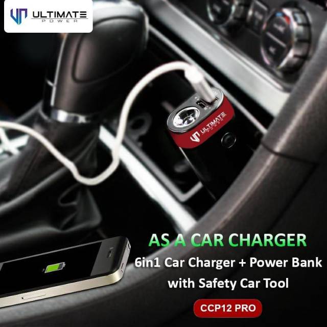 Car Charger Cas Hp Mobil Powerbank 6 in 1