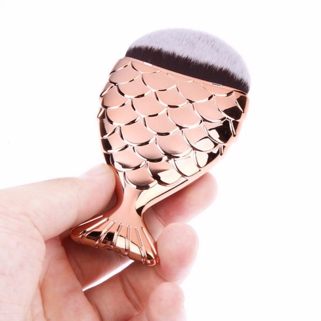 Fish Kuas Blush On Make Up - Rose Gold