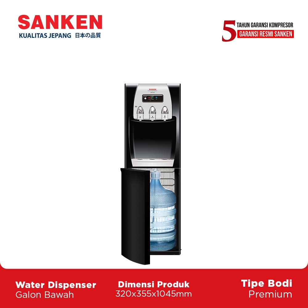 Jual Sanken Dispenser Galon Bawah Hwd C505 Hitam Shopee Indonesia 8002