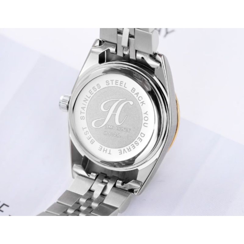Jims Honey JT 8045 Jam Tangan Couple Analog Arloji Pria Wanita Stainless Steel