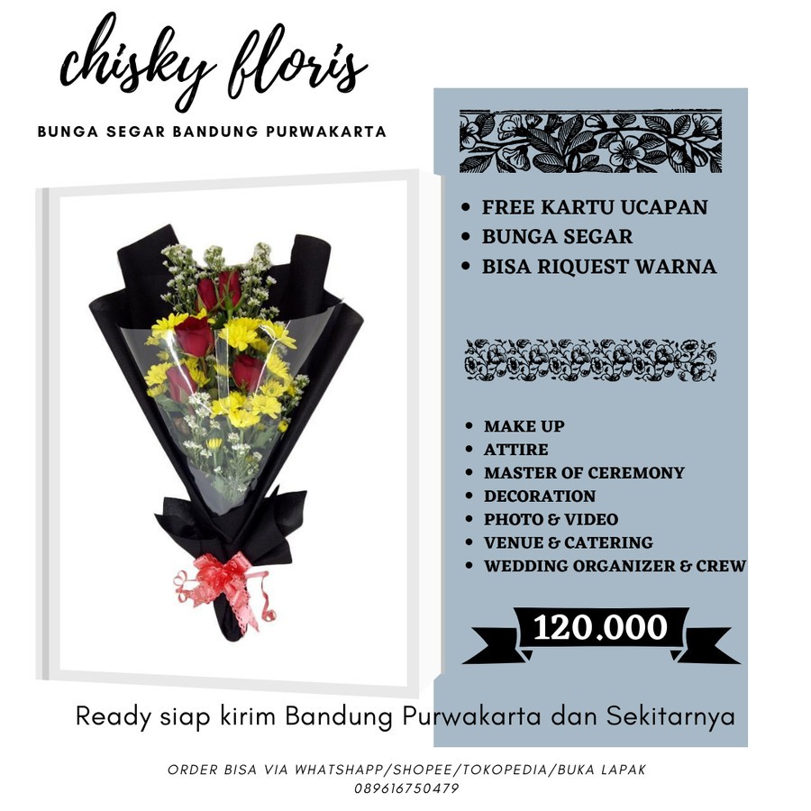 HAND BUKET BUNGA ASLI