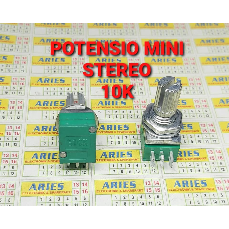 POTENSIO MINI STEREO 10K HIJAU