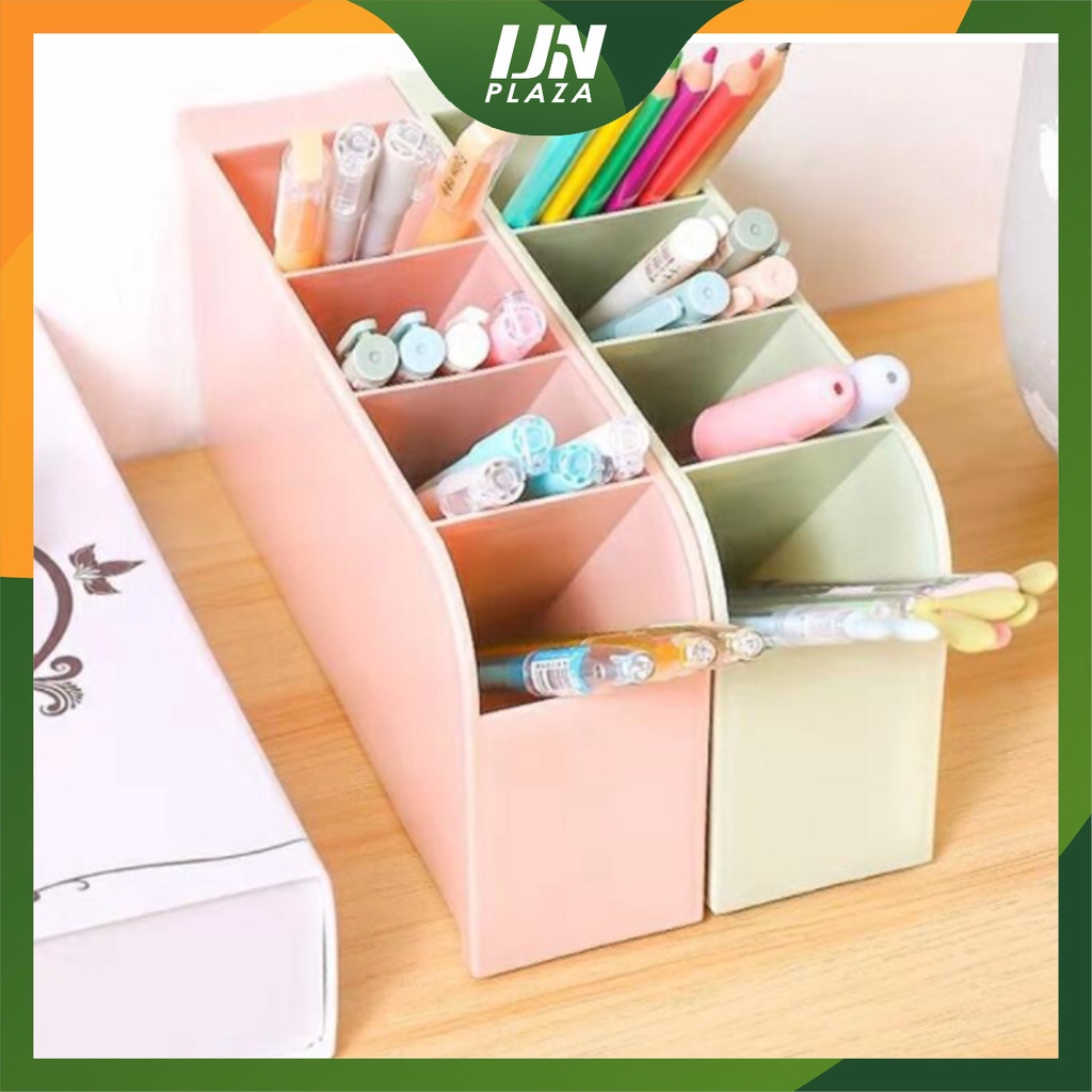 ❤ IJN ❤ Pen Holder Rak Tempat Alat Tulis Rak Tempat Pena Kantor Color 4 tingkat / Stationery Space Office Storage Box