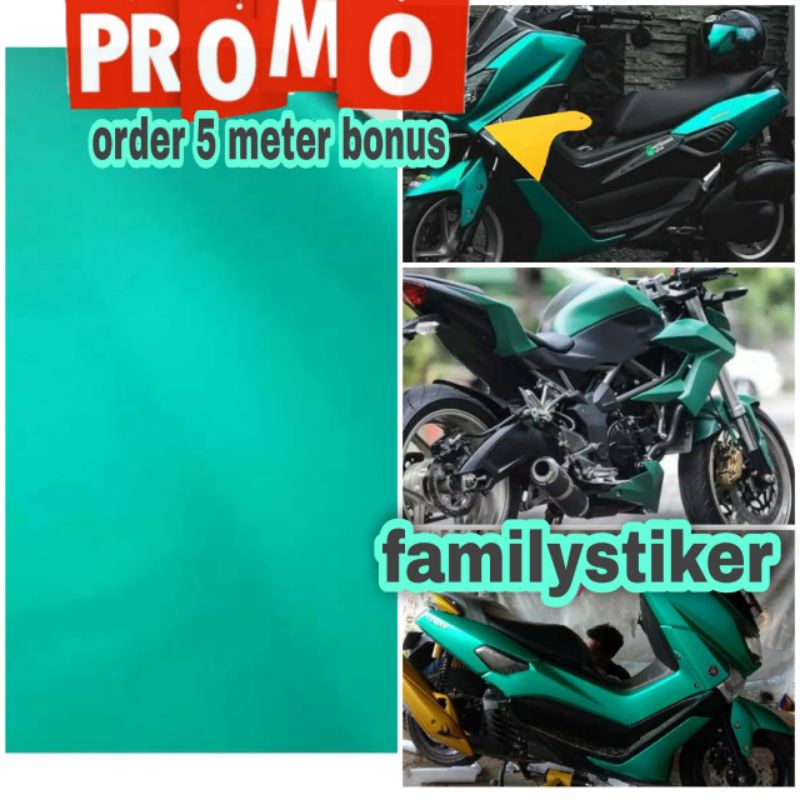SKOTLET WARNA HIJAU TOSCA CROM DOFF / CROM METALIK SEKOTLET HIJAU TOSCA