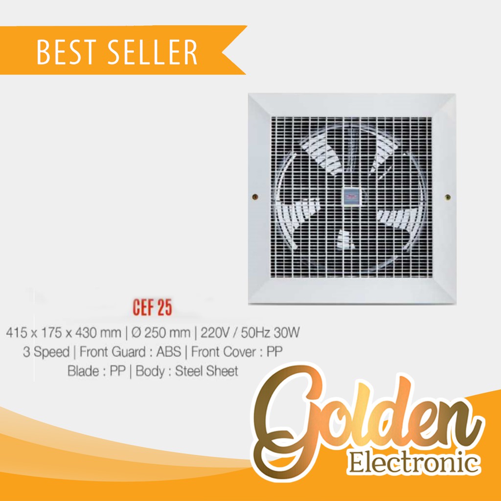 Exhaust Fan Plafon Ceiling Maspion 10 Inch  CEF-25 Fan 10&quot;