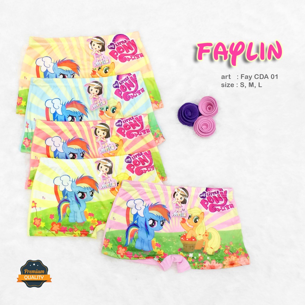 FAYLIN |  Celana Dalam Boxer Anak Perempuan  / art FAY CDA 10