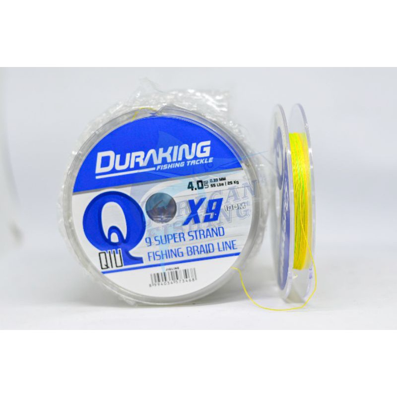 SENAR PE DURAKING QIU 9x -100 m- -1, 1.5, 2, 2.5, 3, 4-