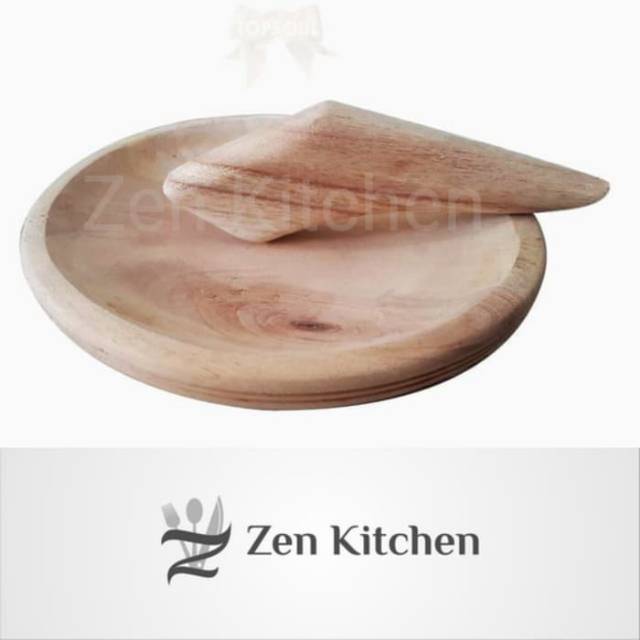 Cobek ulekan kayu Jumbo