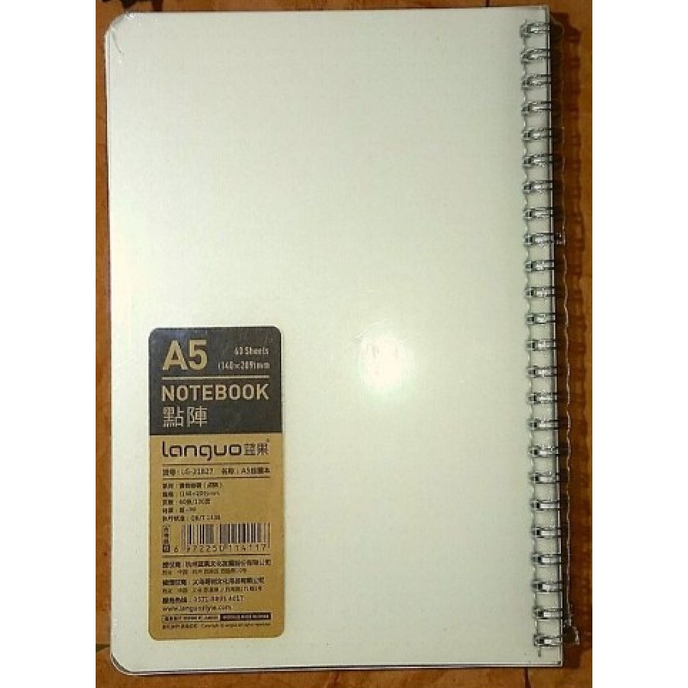 

Notebook Spiral A5 B5 / Dotted Notebook / Buku Tulis Ring / Buku Tulis 60 Sheet / Ring Notebook