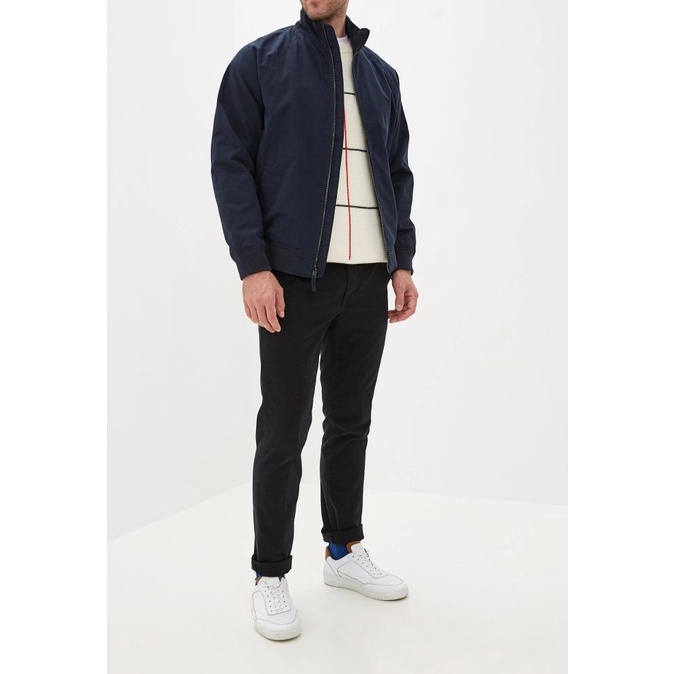 Jaket Gap Harrington Slim Jacket Navy Blue Original Men Mawarangguna