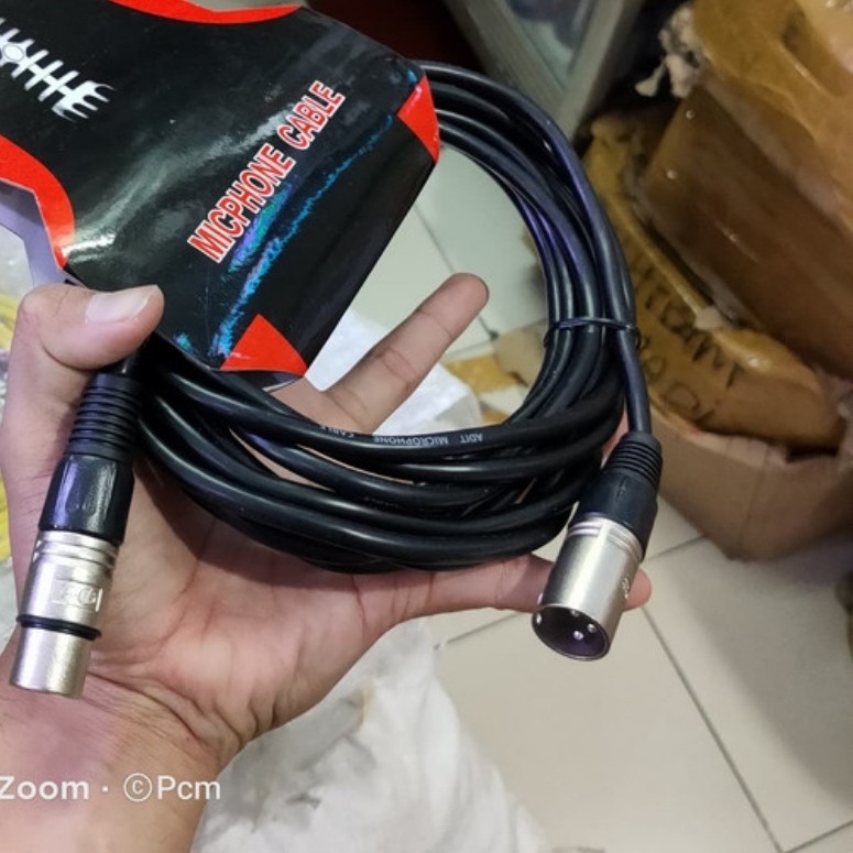 kabel mic xlr male to female sambungan cannon canon 10m