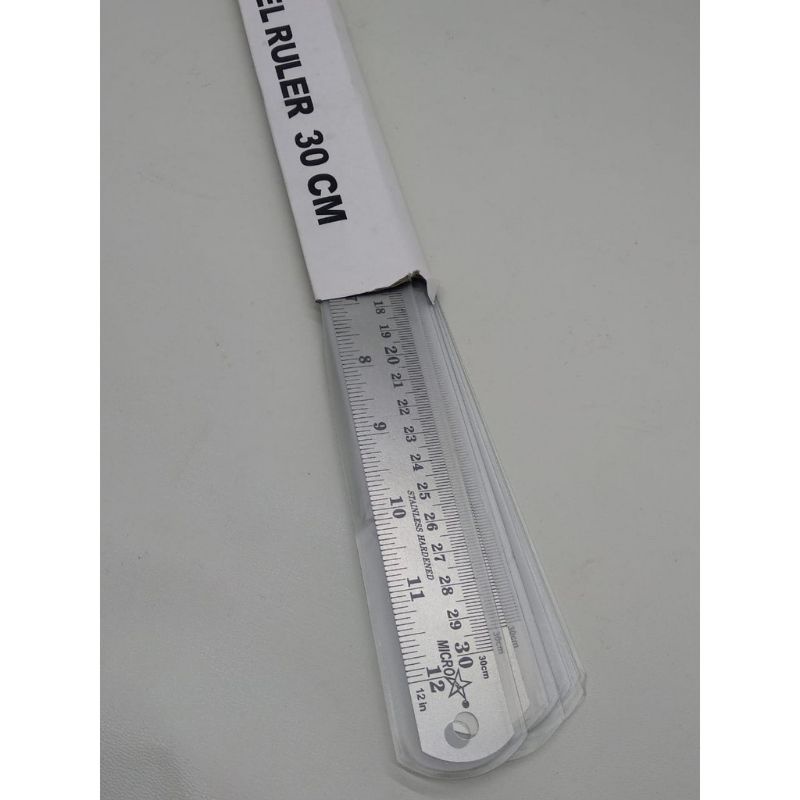 

Penggaris Besi Mistar 30 cm Stainless