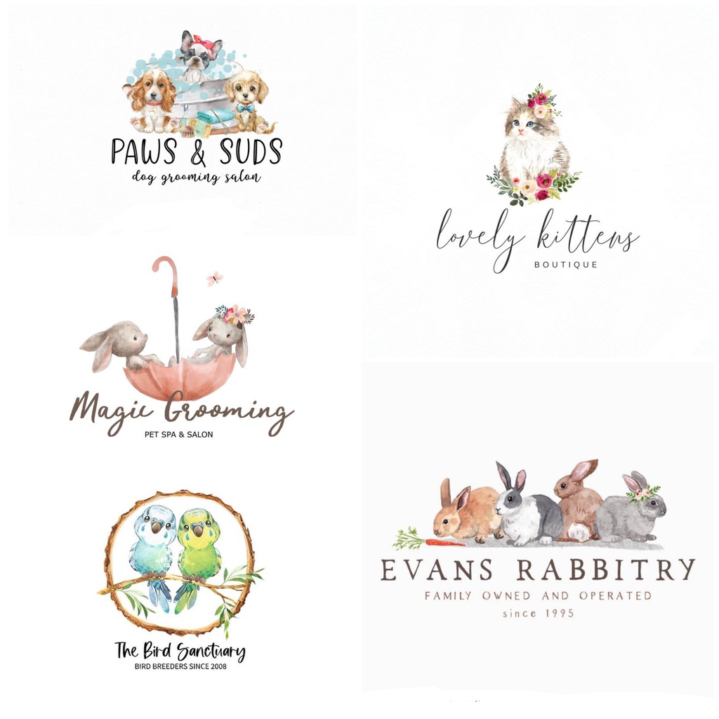 jasa bikin desain logo toko olshop unik elegant jasa bikin desain logo toko pet shop unik elegant