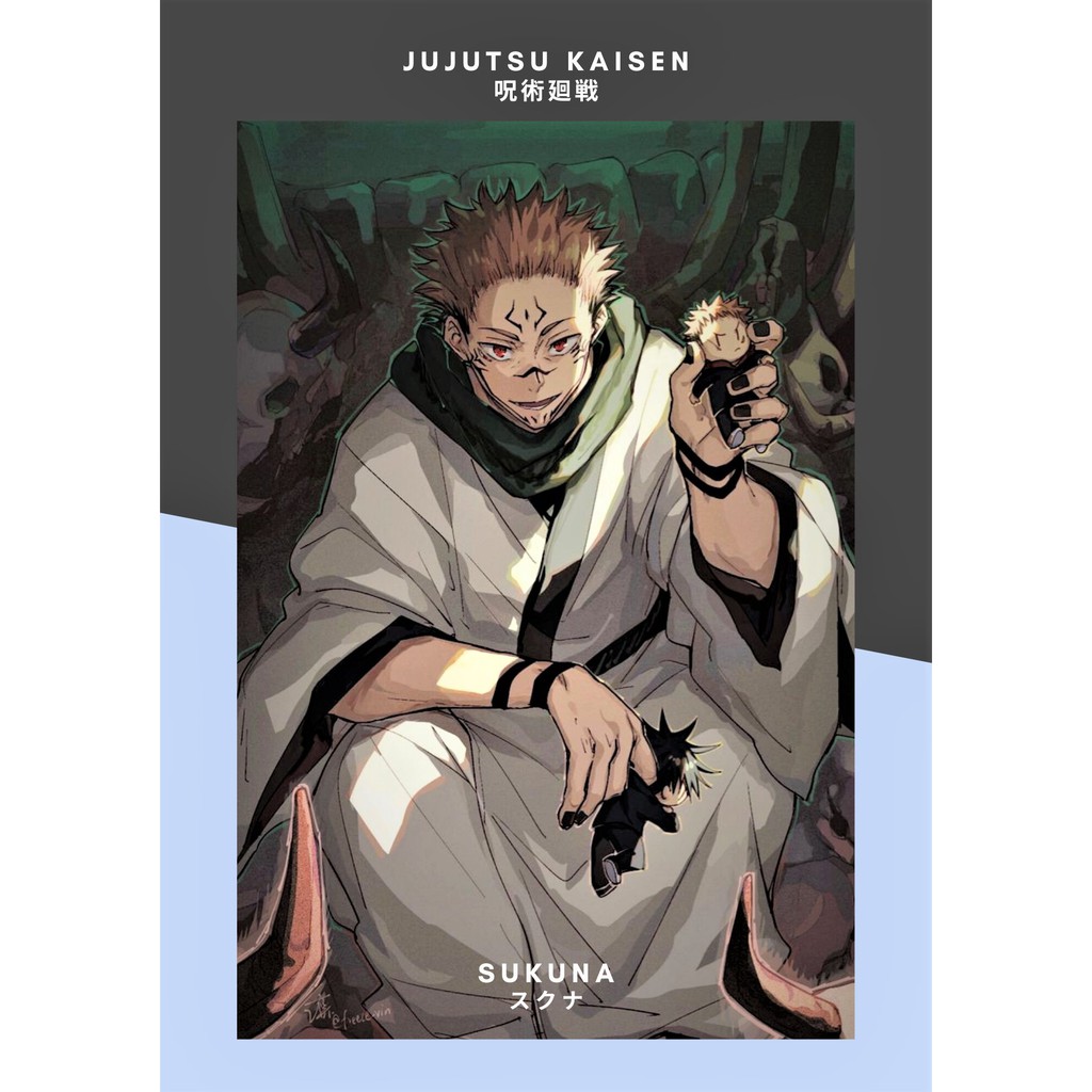Poster Anime Jujutsu Kaisen - JujutsuKaisen Poster Dinding, Hiasan Dinding, Pajangan Anime, Poster K