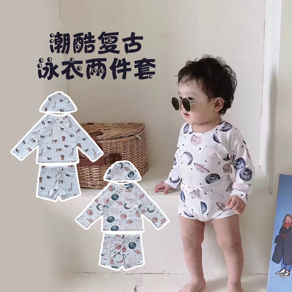 Bayi Anak Laki-laki Baju Renang Anak Baju Renang Anak Laki-laki Korea Sun Protection Split Matahari 