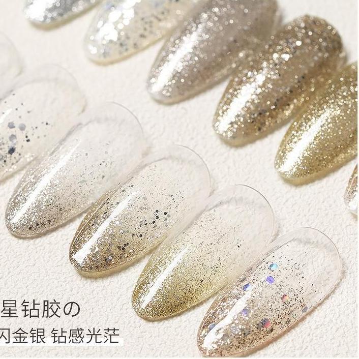 AS AXZ Glitter Nail Gel Polish 15ml / Kutek Gel AS Glitter / GlitterGel Polish / Glitter Gel Polish AS AXZ